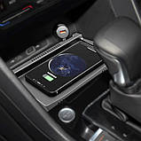 Бездротова зарядка телефона 15W в центральну консоль для Volkswagen Tiguan MK2 Allspace, фото 8