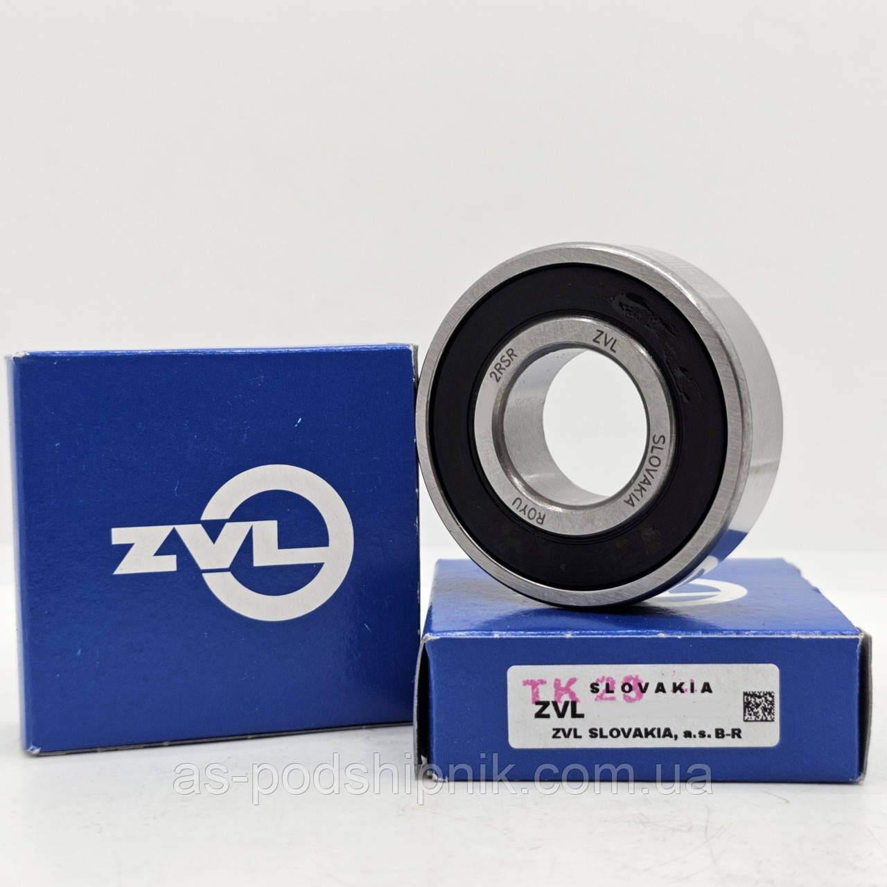 Підшипник 3206-2RS / 3056206 (30x62x23.8) ZVL Словаччина (дворядний радіально-упорний), фото 1