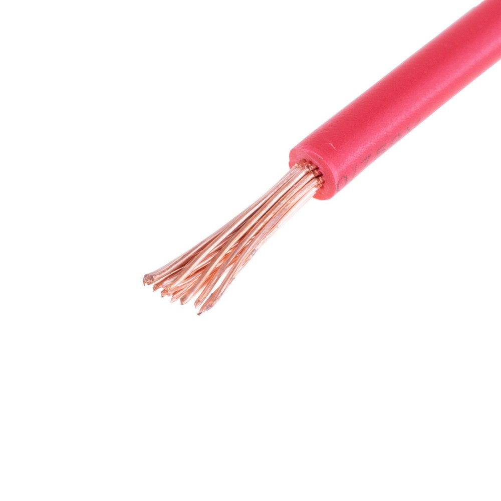 Провід багатожильний 2.5mm² (14AWG, 19xD0.41mm) червоний, 1м