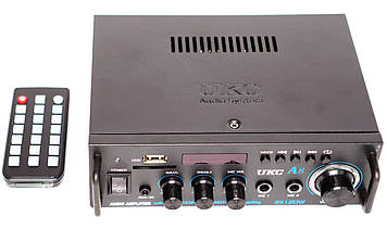Підсилювач UKC A8 — Bluetooth, USB,SD,FM, MP3 + AUX! Караоке 2х канальний 2x120W