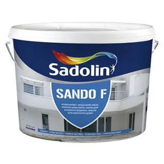 Фарба для фасаду та цоколя Sadolin Sando F (Садолін Санд Ф) 5 л, фото 1