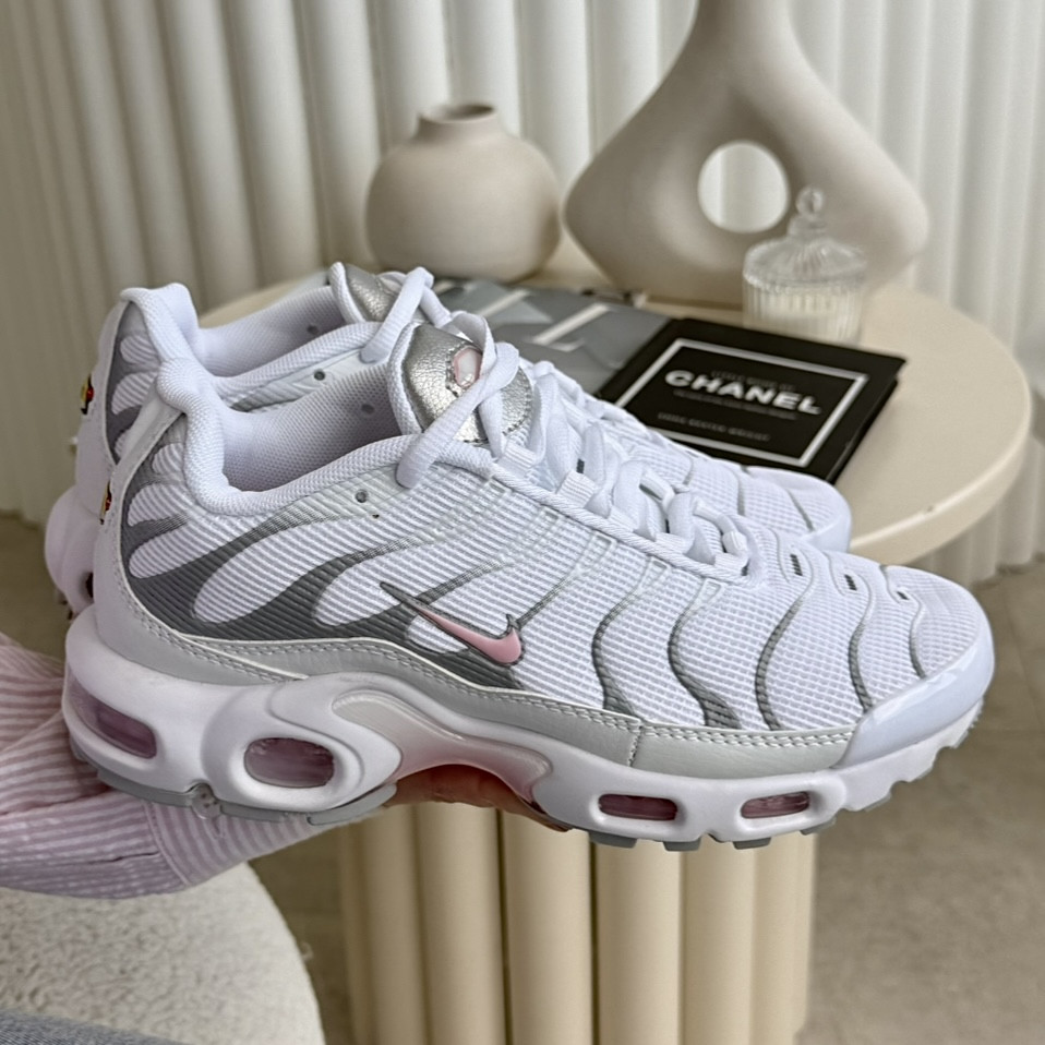Nike Air Max Tn Plus White Grey Pink, фото 1
