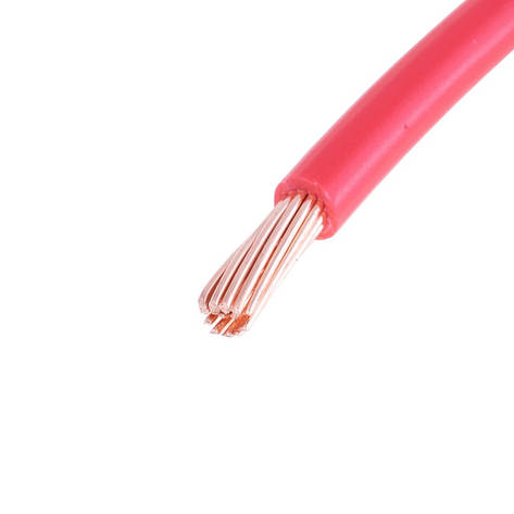 Провід багатожильний 6mm² (10AWG, 19xD0.64mm) червоний, 1м, фото 1