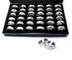 Каблучки з молитвою Отче наш колір срібло