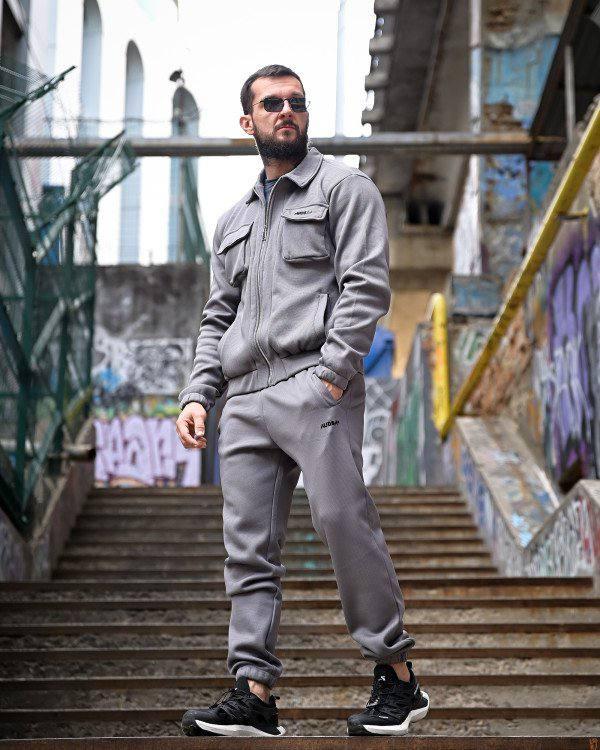 Чоловічий спортивний костюм AUDSA+, Спортивний чоловічий костюм AUDSA+, Теплий спортивний костюм чоловічий трьохнитка - фото 1 - id-p2768583670