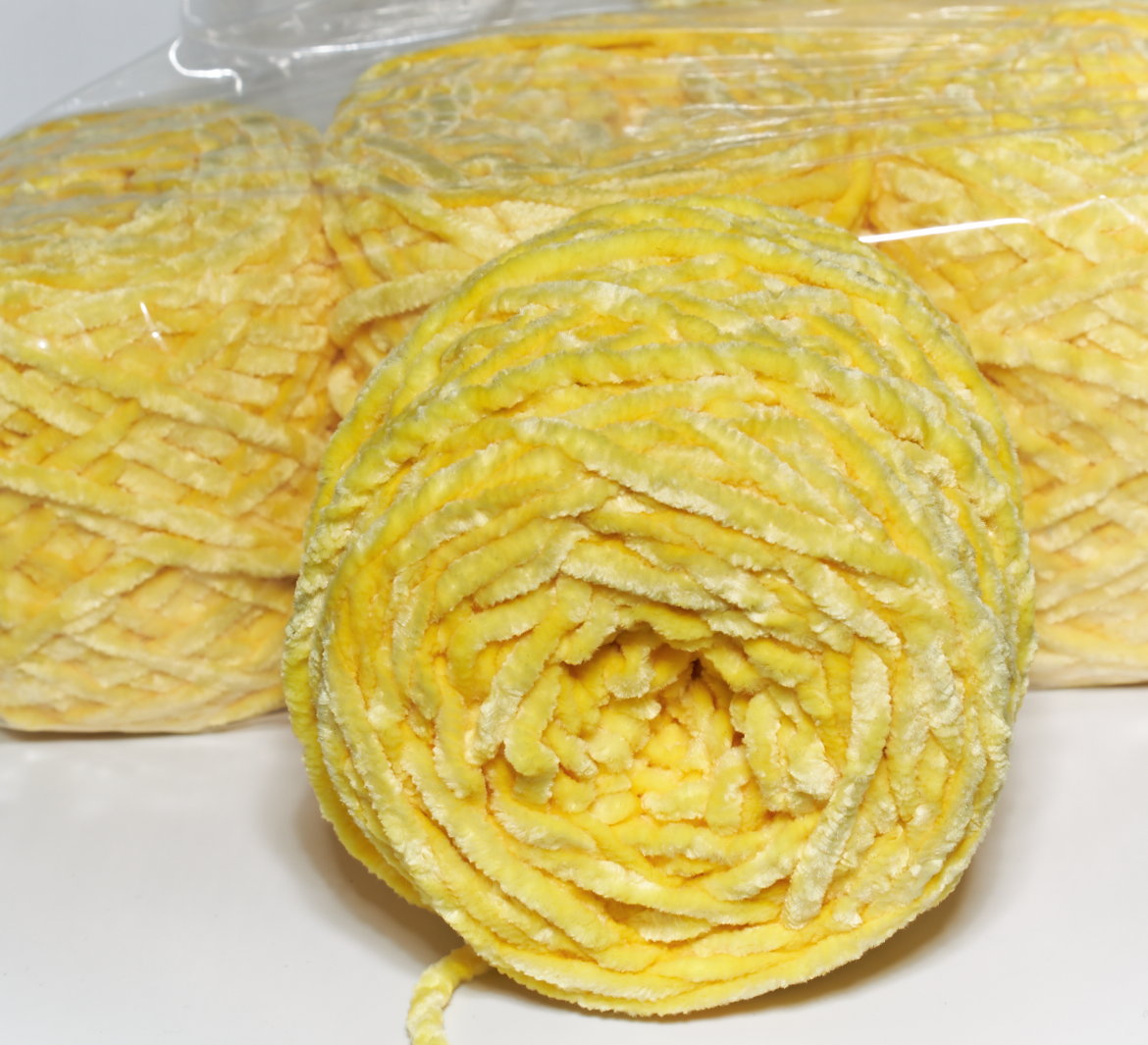 Велюр жовтий(520грам), фото 1