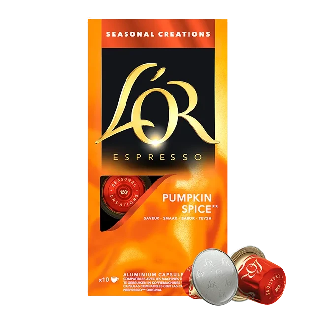 Nespresso капсули L'OR Espresso Pumpkin Spice 8 Неспресо 10 шт Франція, фото 1