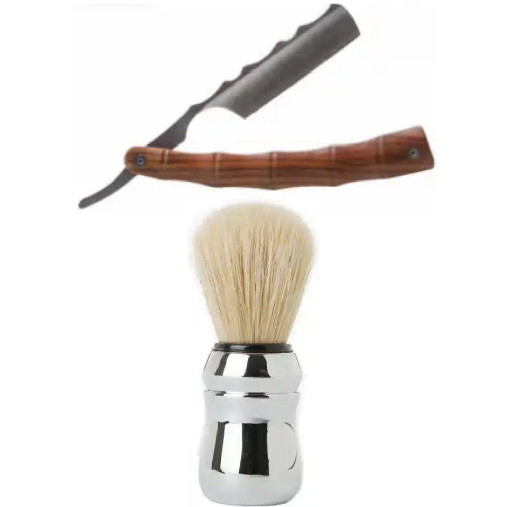 Небезпечна бритва/шавета розкладна Straight Razor + помазок для гоління Proraso професійний, фото 1