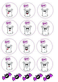 Вафельна картинка "Halloween" /ВК-0052/  - А4