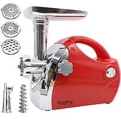 Електром'ясорубка з томатною соковижималкою, 2500W, KB-2022, Червоний / Настільна м'ясорубка електрична