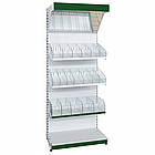 Стелаж кондитерський Рістел 1900х950 мм ТИП 9, приставний торговий стелаж, стелаж торговий для печива, стелаж для чаю, для приправ, фото 3