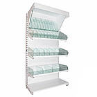 Стелаж кондитерський Рістел 1900х950 мм ТИП 9, приставний торговий стелаж, стелаж торговий для печива, стелаж для чаю, для приправ, фото 5