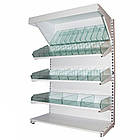 Стелаж кондитерський Рістел 1900х1200 мм ТИП 9, приставний торговий стелаж, стелаж торговий для печива, стелаж для чаю, для, фото 2