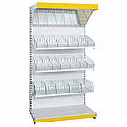 Кондитерський стелаж 1900*1200 мм приставний стелаж для кондитерки Рістел, торговий стелаж ТИП 9, фото 2