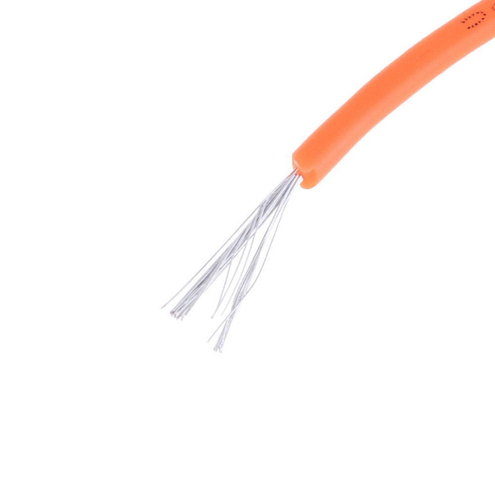 Силіконовий провід 26AWG (0.15mm²-30/0.08TS) помаранчевий, 1м