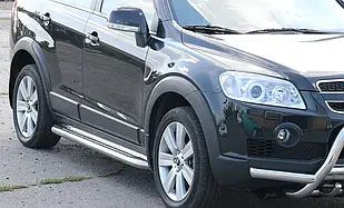 Бокові площадки пороги Premium (2 шт нерж) Chevrolet Trax 2012-