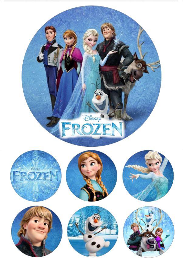 Вафельна картинка "Крижане серце" /ВК-0042/ - А4, фото 1