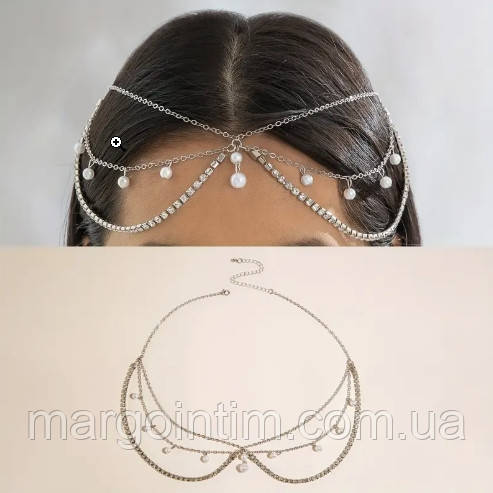 Прикраса на голову / Тіара / Прикраса для волосся для фотосесії для весілля, фото 1