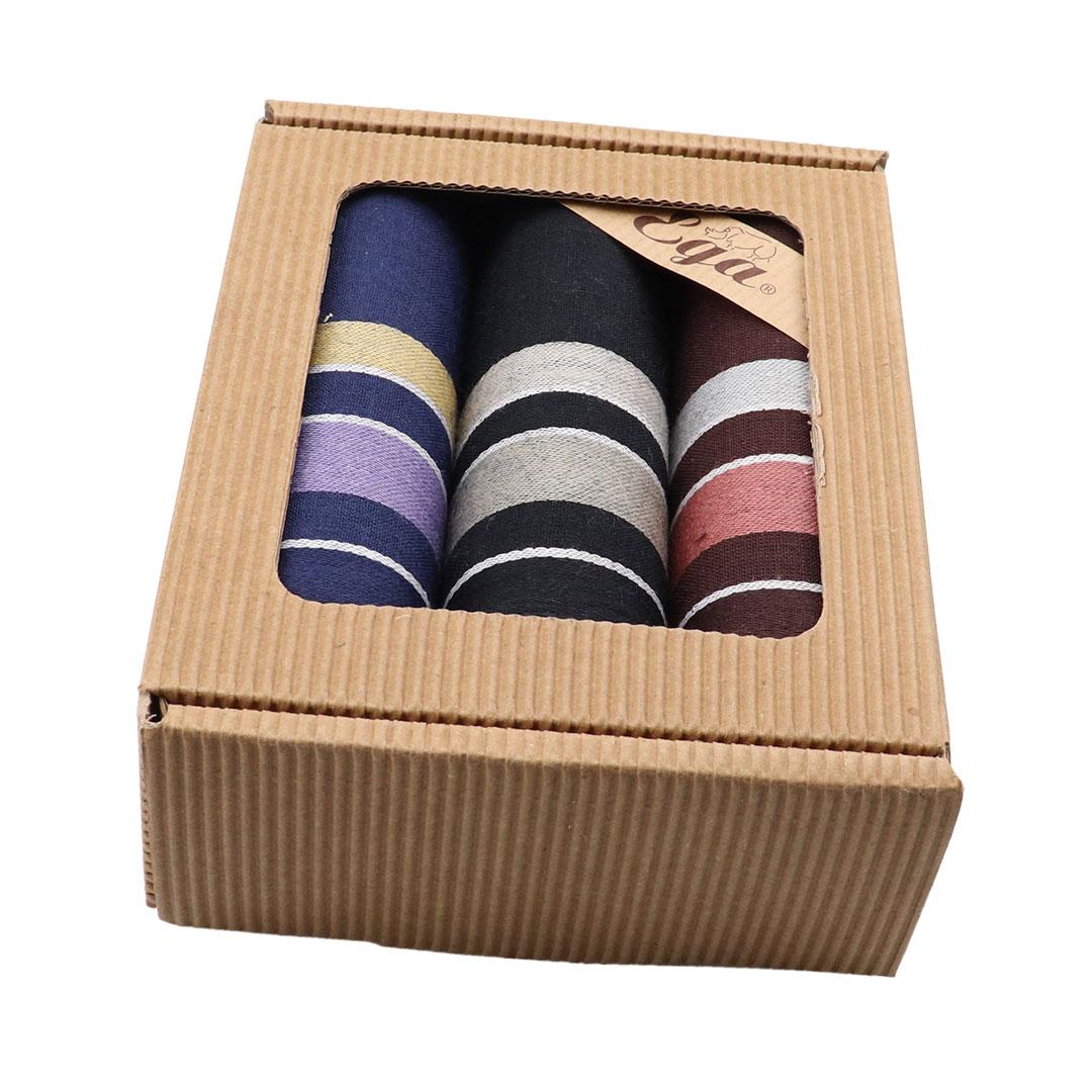 Набір чоловічих носових хусток EGA СН-796/3 3 шт., фото 1