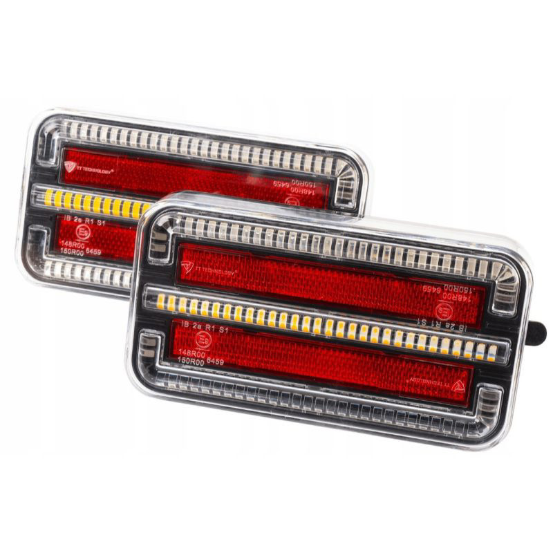 Ліхтарі задні LED 12/24V, динамічний поворотник, комплект 2 шт, фото 1