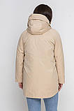 Жіноча стильна парка М -1033 в розмірах 48-62, фото 3