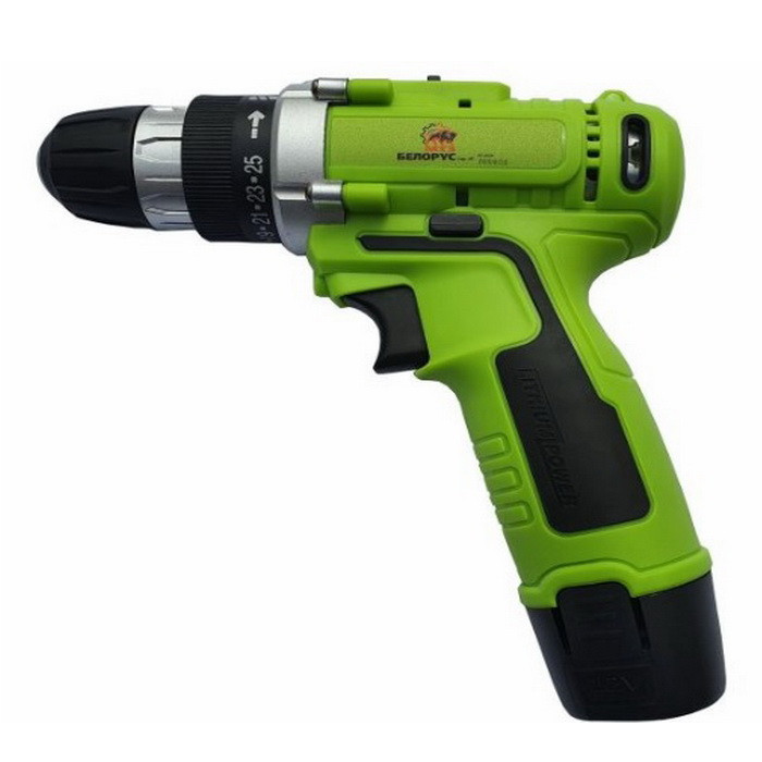 Шурупокрут акумуляторний Біларус ДА-12Л Li_(2 акумулятора+кейс), фото 1