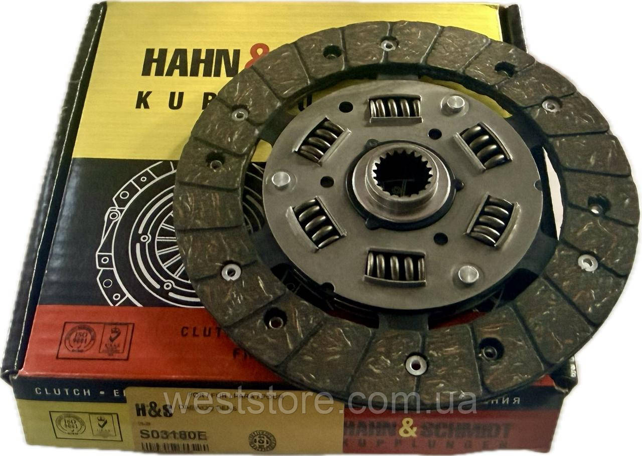Диск сцепления Заз 1102,1103, Славута Сенс(SENS) "Hahn&Schmidt" S01180B\S03180E Оригинал, фото 1