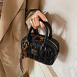 Жіноча сумка 27851 крос-боді чорна, фото 6