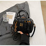 Жіноча сумка 27851 крос-боді чорна, фото 3