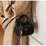 Жіноча сумка 27851 крос-боді чорна, фото 8