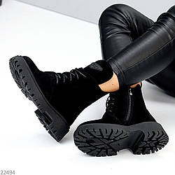 Круті повсякденні черевики натуральна замша стильний декор