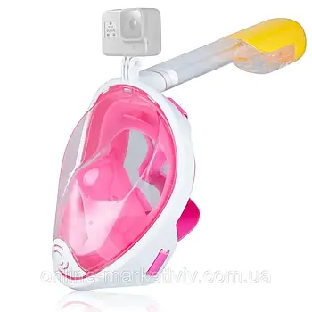 Маска для снорклінга Easybreath Tribord, Рожевий S/M / Маска для підводного плавання