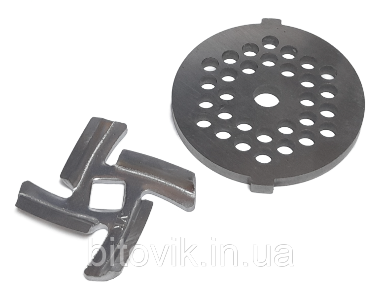 Ніж та решітка 5мм для м'ясорубки Zelmer ZMM1510B ZMM1520B ZMM1525B ZMM1530B ZMM1535B ZMM1540B