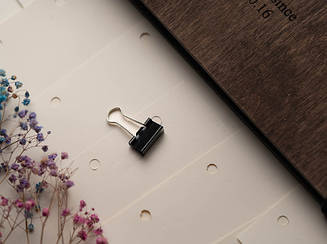 Канцелярські затискачі. Бендери універсальні для аркушів паперу. 19мм