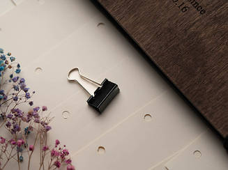 Канцелярські затискачі. Бендери універсальні для скріплення паперів. 25мм