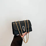 Жіноча сумка 8239 крос-боді чорна, фото 2