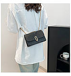 Жіноча сумка 8239 крос-боді чорна, фото 5