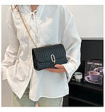 Жіноча сумка 8239 крос-боді чорна, фото 6