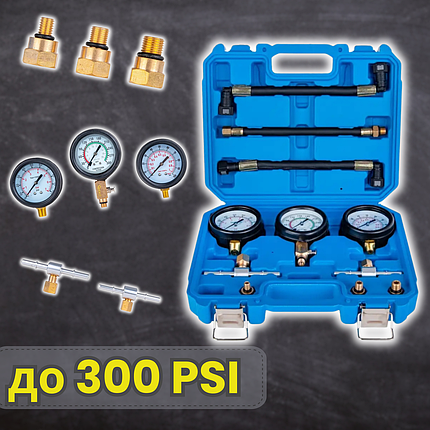 Тестер компресії оливи та палива для мотоциклів Geko G02511 0-20 кПа 0-1 барів, фото 1