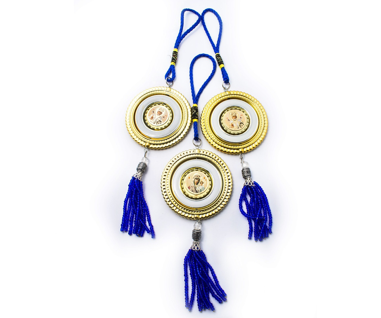 Автомобільна бісерна підвіска з іконкою