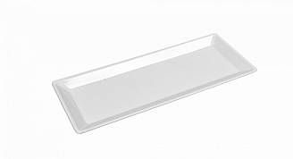 Піднос з полікарбонату 34х14 см білий