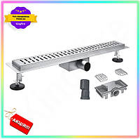 KI Душовий трап Koer з GET ONE нержавіючої сталі 70x550 мм водовідвідний жолоб для ванної та душу FIR41_R