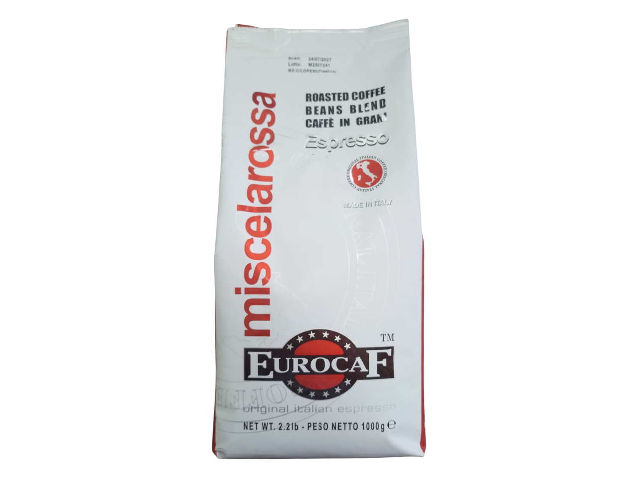 Кава Eurocaf Miscela Rossa Espresso зерно 1 кг
