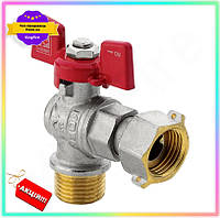 KI Кран з накидною гайкою GET ONE 1/2 кутовий Koer для води кульовий латунний кран із зовнішнім різьбленням FIR41_R