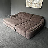 Розкладний диван кутовий коричневого кольору, фото 4