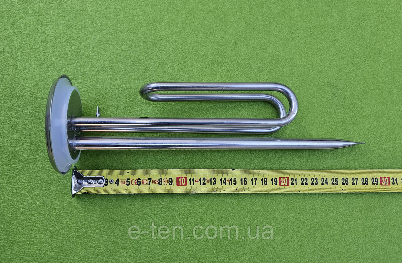 Тен нерж. бойлера Ferroli 1500W / на фланці Ø82мм (+ СИЛІКОН), з трубкою під термостати  (EAZIL, Туреччина)