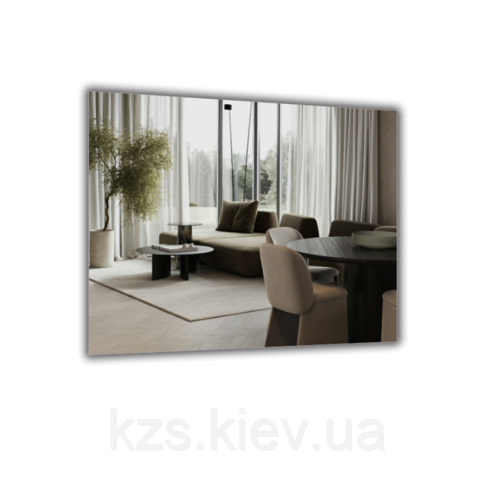 Дзеркало прямокутне з полірованим краєм 500 х 650мм, фото 1