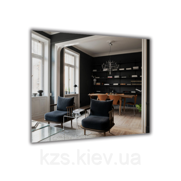 Дзеркало прямокутне з полірованим краєм 700х850мм, фото 1