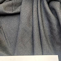 Костюмна вовняна тканина чорна з білим ворсом (шир. 152 см)