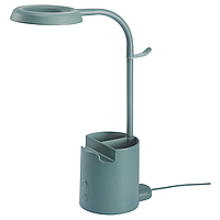 IKEA BRUNBÅGE - Настільна світлодіодна лампа, бірюзова, 605.421.70